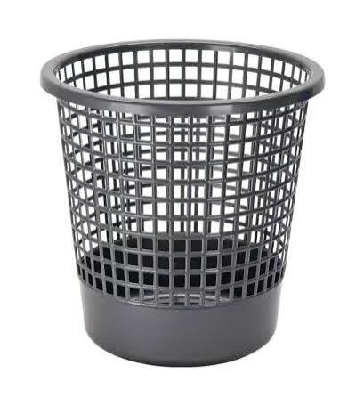 Recycled plastic waste bin